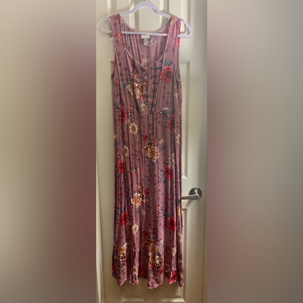 Knox Rose Dress floral pink XL